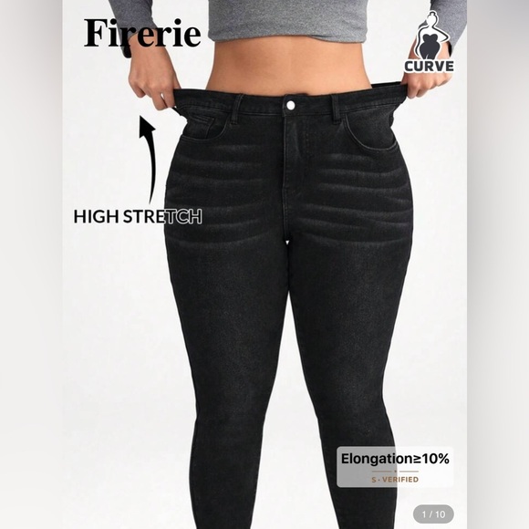 SHEIN Denim - SHEIN Black Denim Jeans 2XL